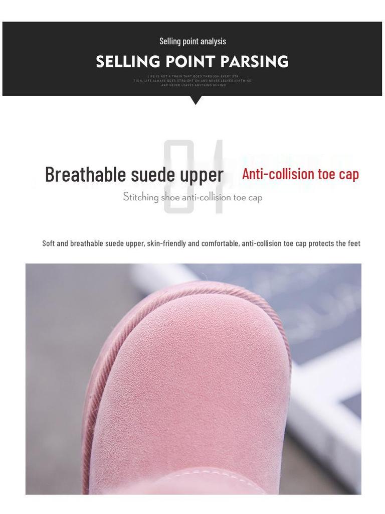 2025 Winter Fleece-lined Girls' Snow Boots - Warm Short Boots for Kids