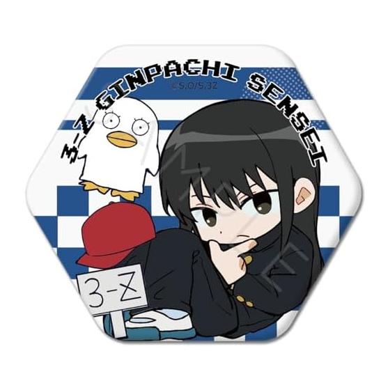 TV Anime  3-nen D Gumi Ginpachi-sensei  YF [Kotaro Katsura] Hexagonal Can Badge [Chipokke Series Vol. 2]