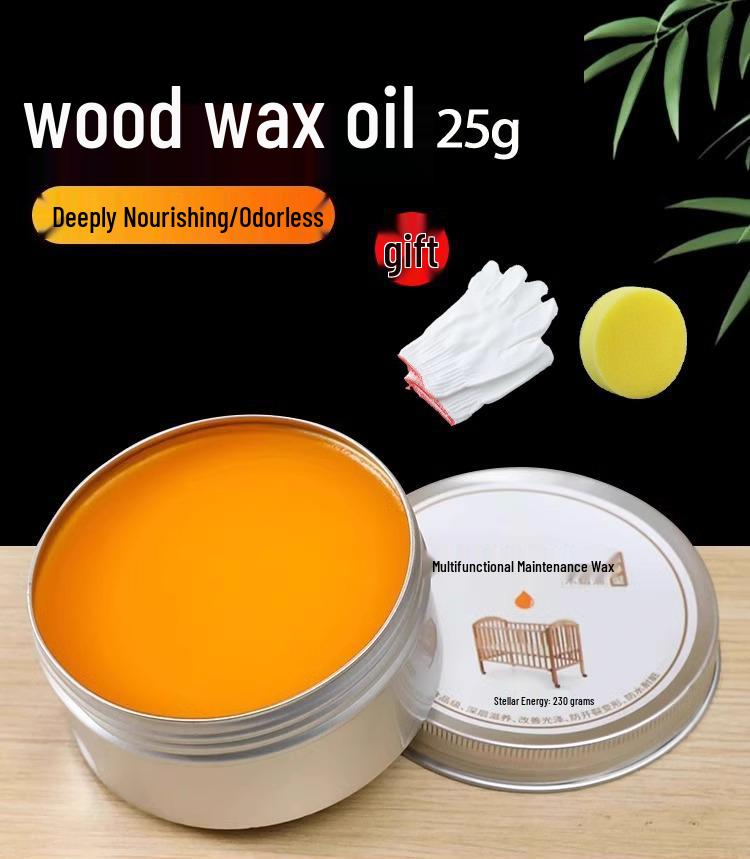 Beeswax Wood Polish: Food-Grade, Anti-Mold, for Solid Wood Furniture, Polishing, Staining, and Maintenance