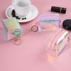 Pvc Transparent Laser Coin Purse Student Can Be Stored Waterproof Mini Coin Keychain Bag