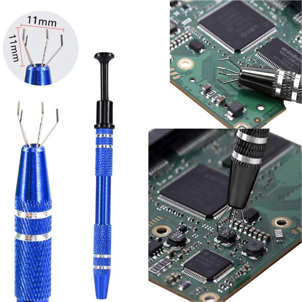 

2Pcs Multipurpose 4-Claw IC Chip Extractor Portable Pick Up Puller Repair Tool кавовий
