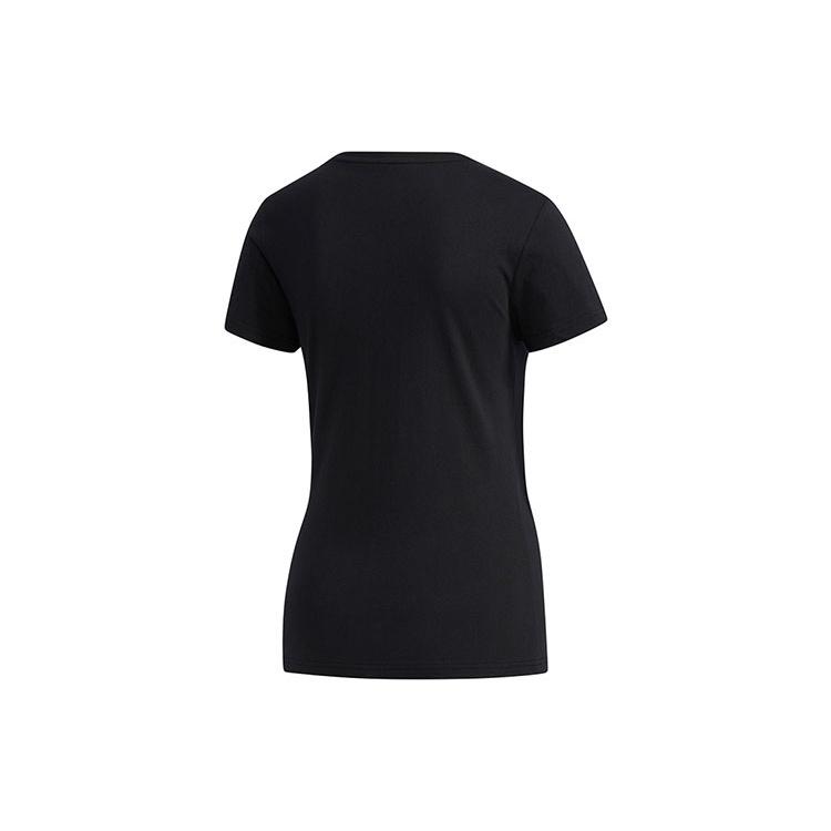(WMNS) Adidas Neo W Esntl Lg T 1 Sports Short Sleeve Black Women's FP7868