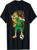 Dabbing Boy Brazil Soccer Shirt Jersey Brasil Football Tee T-Shirt(1)