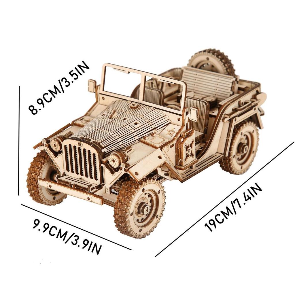 3D Puzzle Diy Wooden Toy Car Assembly Model For Adult Birthday Halloween Christmas Gifts