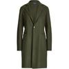 Polo Solid Color Reversible Wool Blend Long Sleeve Coat Women Coats 211814999-002