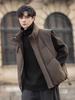 Trendy 2025 Stand-Up Collar Men's Thickened Down Vest - Casual Winter Puffer Outerwear with High-End Style