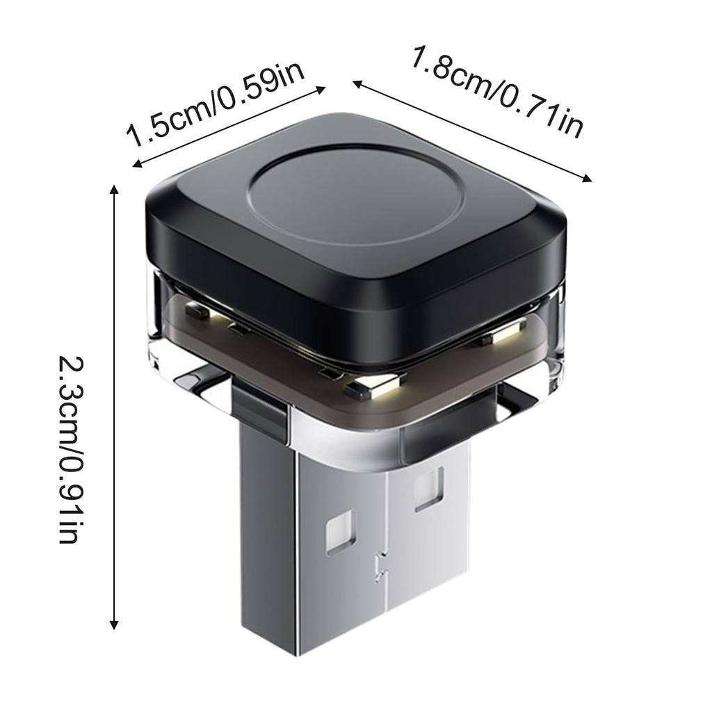 Atmosfera Interior de Carro LED USB, Luz Ambiente, Iluminação, Tipo C, Mini Luz, Pequeno, Leve,