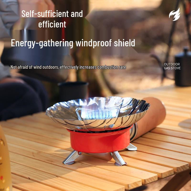 Portable Windproof Lotus Head Camping Stove