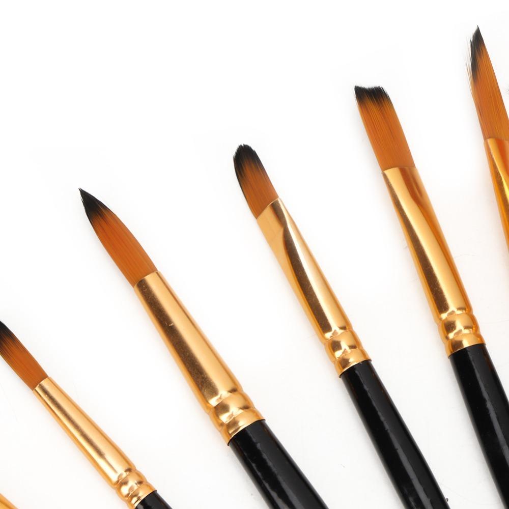 12PCS Comfortable grip Special Shape Paint Brushes  Handmade craft painting