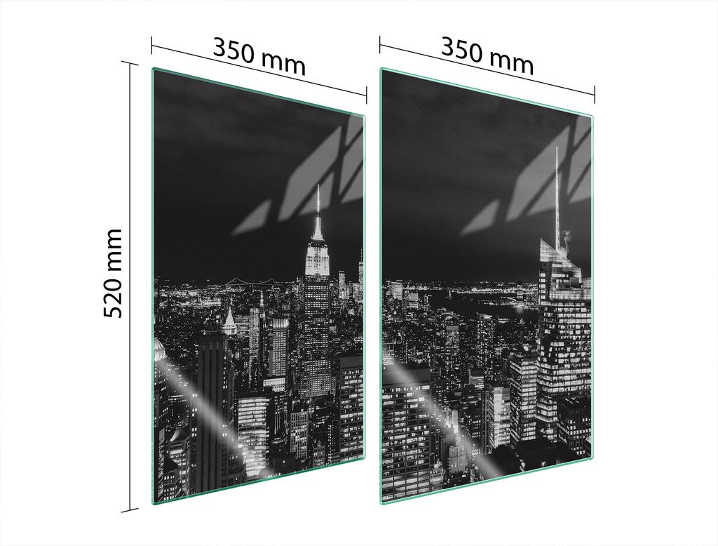 SZKLANA PŁYTA OCHRONNA DO KUCHNI 2x35x52 MIASTO