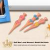 6Pcs Golf Tees Colorful Bikini Golf Tees Plastic Nude Human Golf Tees Funny Golf Ball Holders Accessories for Women Men Gift