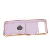 Smartphone Protective Case Car Magnetic Phone Cover with 360 Degree Rotation Finger Loop Stand for Z Flip 3 Light Purple