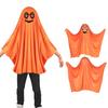 Convenient Wear Halloween Ghostly Cape One Size Fit Kids Comfortable Polyester Costume For Parades