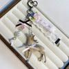 Versatile Portable Deer Keychain Handmade Phone Charms Korean Style Diy Bead Case