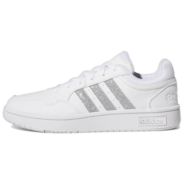 (WMNS) adidas Hoops 3.0 Low Cut Tennis Shoes White Silver Metallic Women s GY1912 EU 37⅓