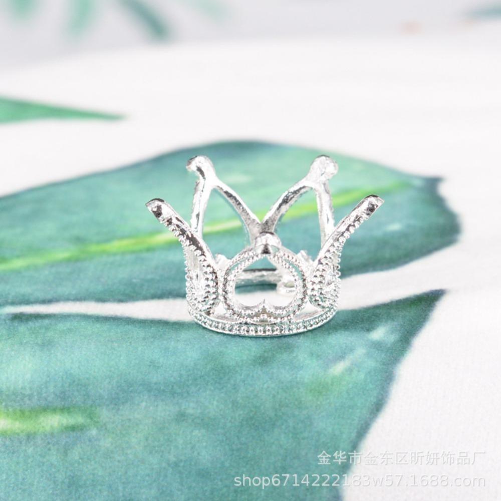 Alloy Heart Shaped Small Crown Headdress Factory Self-Selling Flower Cake Accessories Diy Exquisite Makeup Alloy Small Crown