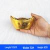 Feng Shui Gold Ingot Ornament for Wealth: New Year Hollow Plastic Candy Box Decor