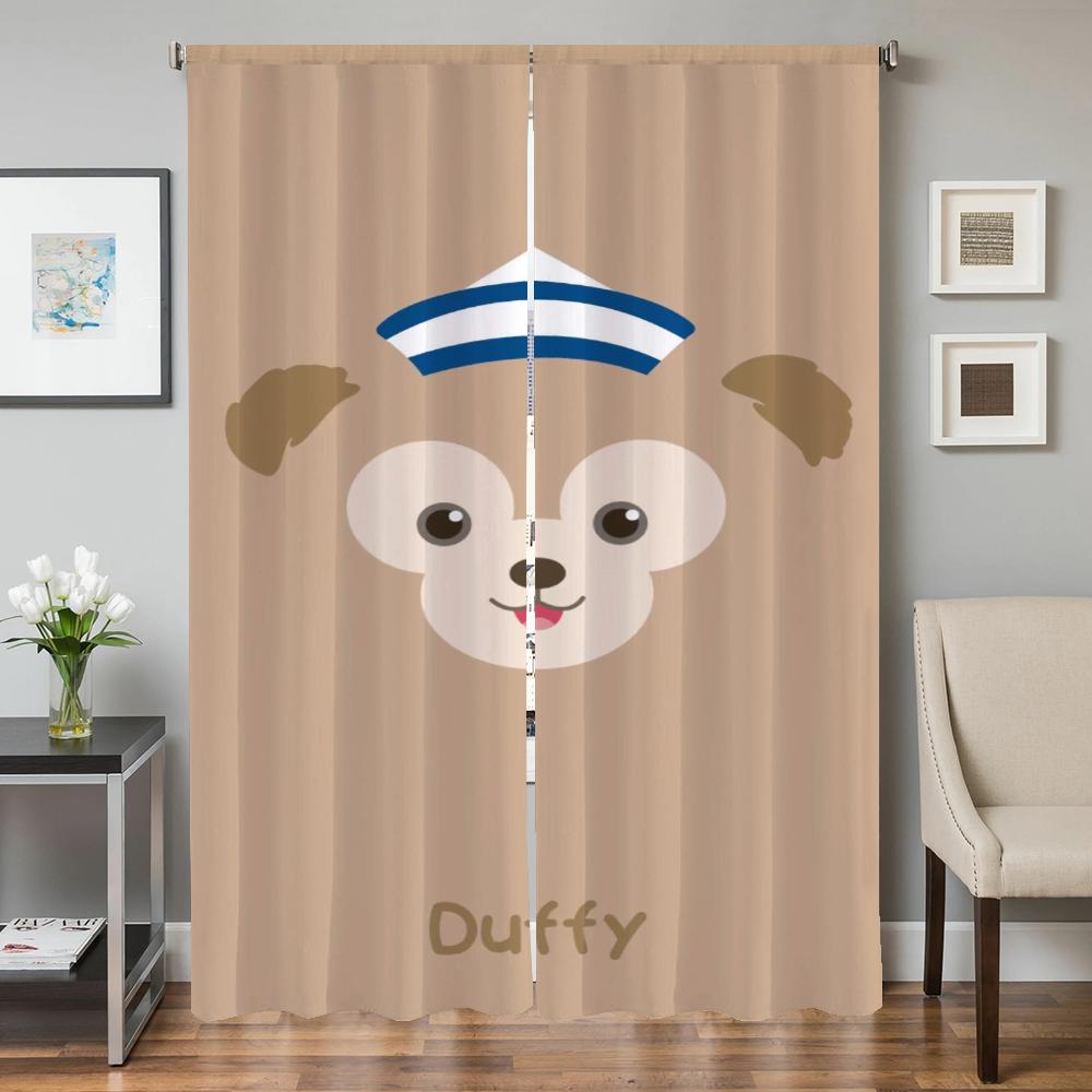 

Домашний Интерьер Кухонные Шторы для Гостиной 2 Штуки Затемняющие Шторы Дверная Штора D-duffy-y Украшение Спальни Перегородка W50xH70cmx2pcs-CL