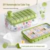 High-Capacity Press-Type Ice Cube Tray - Food Safe Household Ice Maker Mold