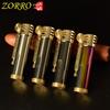 Zorro 556 Transparent Brass Kerosene Lighter - Metal Gift for Men