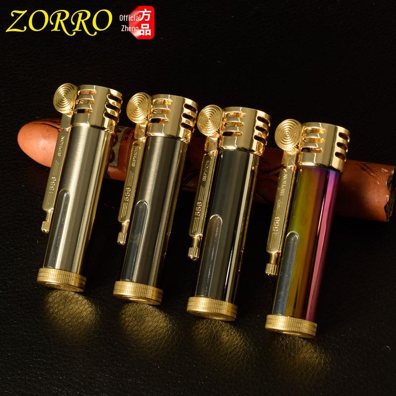 Zorro 556 Transparent Brass Kerosene Lighter - Metal Gift for Men