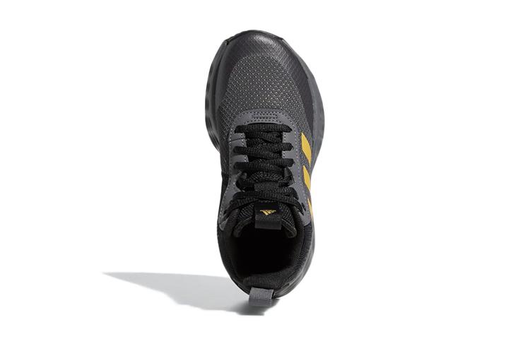 Adidas OwnTheGame 2.0 K Slip Resistant Abrasion Resistant Mid top Children's Basketball Shoes Gray Black Kids' GZ3381