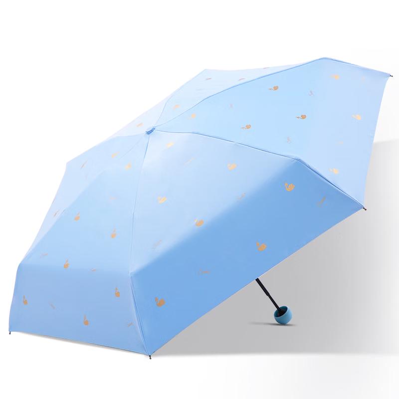 Paradise Compact 5-Fold Sun & Rain Umbrella