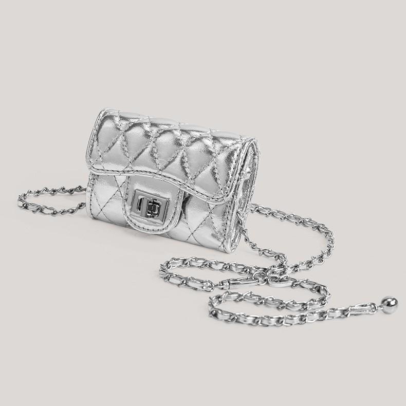 Borsa Mini Zero Wallet Marsupio Borsa a Tracolla da Donna con Catena