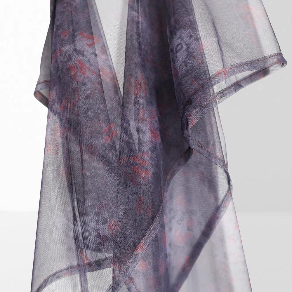 Sweet Tie-dye Lace Up Hip Scarf Colorful Doodle Shirt Extender Jazz Dance Costumes Accessory