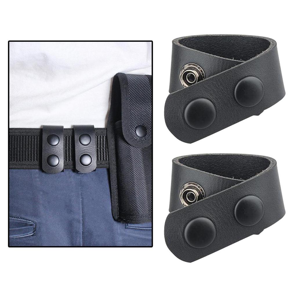 Reliable Leather Duty Belt Keeper Stop Slipping and Secure Webbing Hold