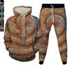 Hoodie+Trousers 2Pc Set Sportwear Horror Animal Snake 3D Print Men Women Hollween Clothing Tracksuit Casual Suit Plus Size S-6XL