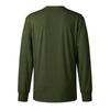 Maglia da uomo a maniche lunghe, girocollo, traspirante, fresca, atletica, per allenamento e uso casual