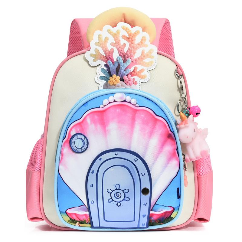 

Детсадовский рюкзак Мультяшный детский рюкзак для мальчиков и девочек Легкий рюкзак розовый