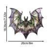 Acrylic Bat Sun Catcher Colorful Acrylic 2d Flat Bat Window Hangable Sun Catcher Window Door Hanging Glass-Style Bat Suncatcher