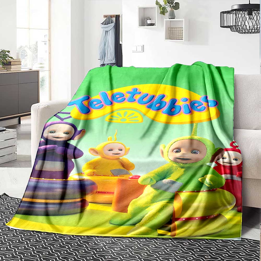 Teletubbies Hug Cozy Blanket Comfortable Ure Suitable Picnics All-Season Use Versatile Accessory Birthday Christmas Gift Blanket Y6