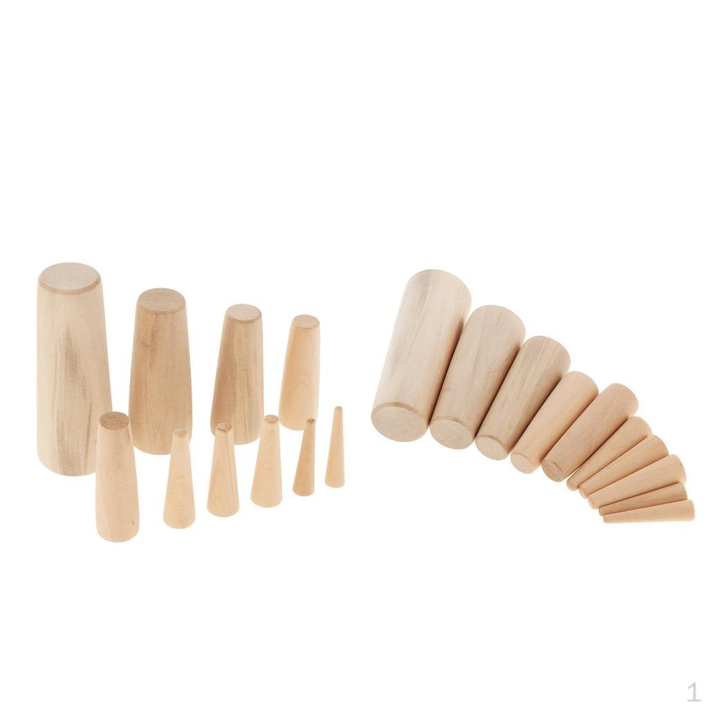 

20 Pieces of Wooden Tapered Plugs for Marine Boats, Set Emergency The Orifice