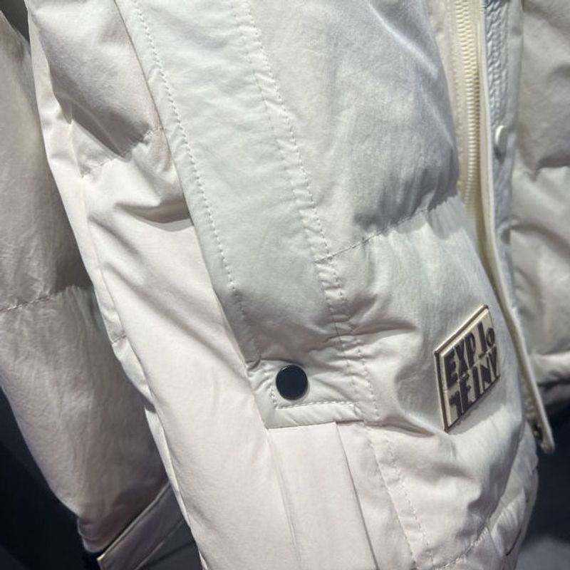 2025 Winter New Style Stand Collar down Jacket for Men, Casual Warm White Duck down Fashionable Student Coat Trend