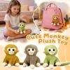 Cute Realistic Monkey Plush Toy, Golden Monkey Doll, Instagram-worthy.