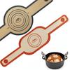2 Pcs Silicone Bread Mat Circular Oval Non-Stick Baking Mat Set for Oven Reusable Easy to Clean