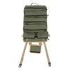 Oxford Cloth Roll Up Tool Bag Separate Pockets Portable Tool Storage Bag  Gardening