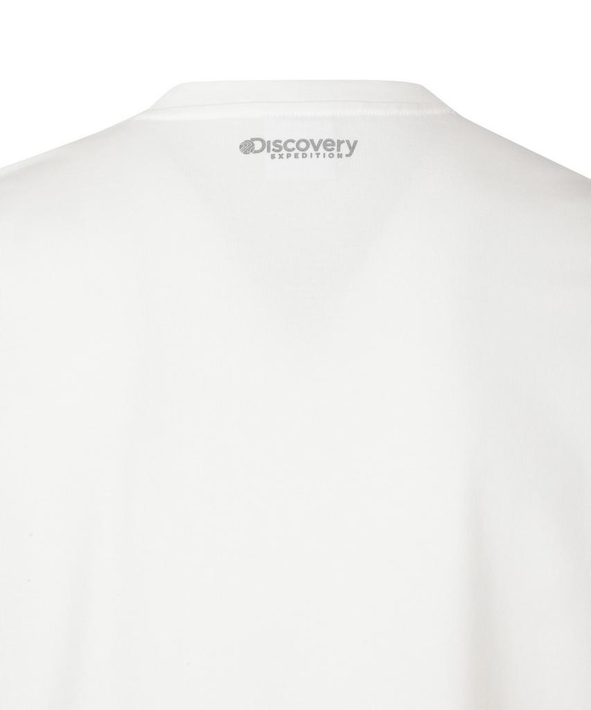 DISCOVERY EXPEDITION Uni Freshvent Semi-Overfit Small Logo Short Sleeve T-Shirt (White)
