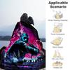 1pc Guitar Jason Outdoor Blanket Lightweight Flannel, Soft & Warm, All Season Use for Sofa, Outdoor, Camping, Living Room, Office, Chair