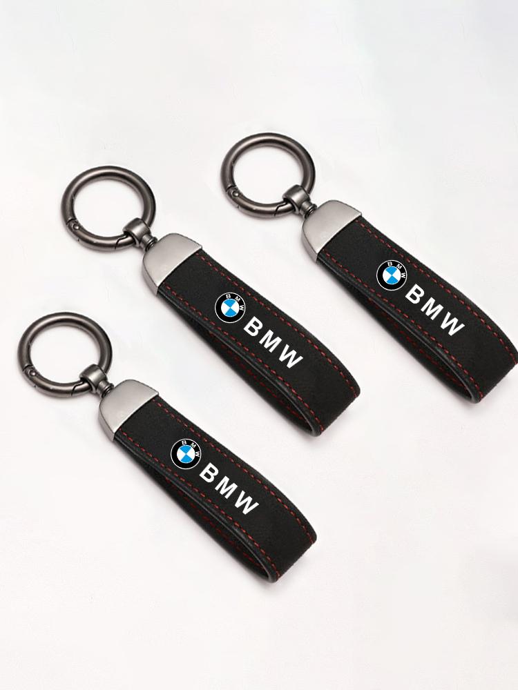 Leder Auto Emblem Schlüsselanhänger Für BMW F30 F10 E90 F20 E46 E60 E70 E39 E36 E87 X7 E92 E91 E28 X3 X1 X2X5 X6 E3 Autoaufkleber