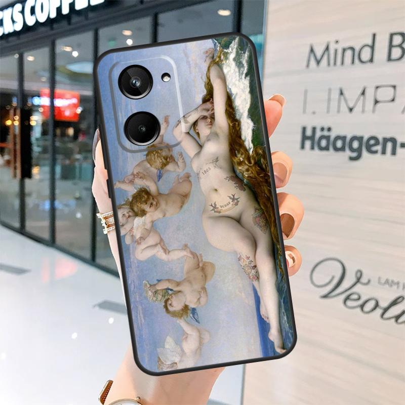 Art Painting Birth Of Venus Case For Realme 15 Pro 12 11 13 14 Pro Plus GT6 GT7 C55 C51 C53 C25 C63 C61 C65 C67 C71 C75