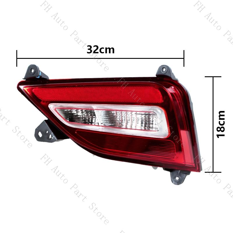 Car Rear Bumper Reflector Fog Lamp Tail Brake Warming Turn Signal Light No Bulb For Hyundai Santa Fe SantaFe 2019 2020