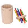 Wooden Learning Color Sorting Toy Educational Fine Motor Skills Sensory Matching Game with 16
