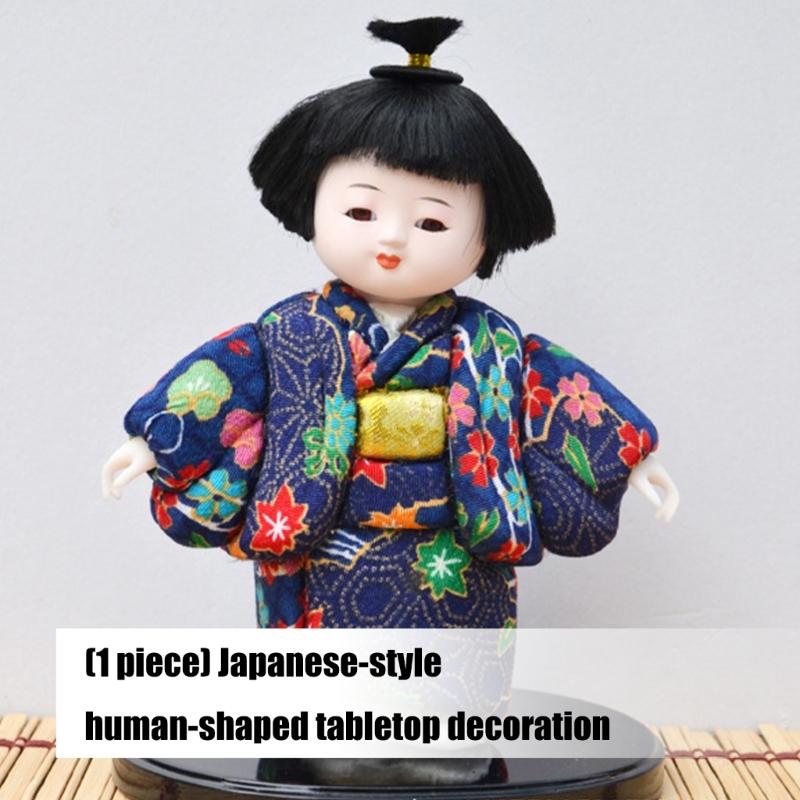 Geisha Doll Action Figures Kimono Girl Statue Collectible Figurines Decorative Sculptures Ornament Office Home Decors