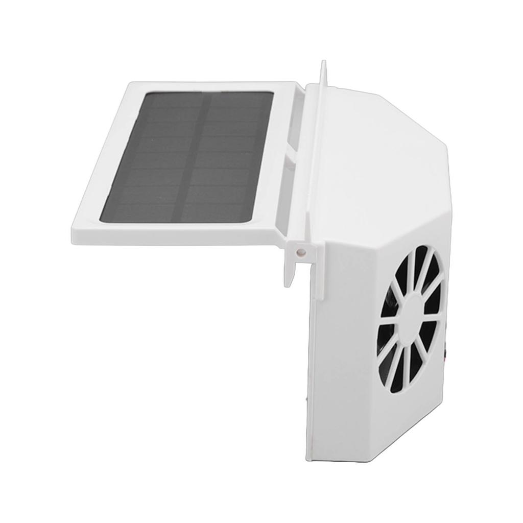 Solar Powered Car Cooler Large Wide Angle 3 Fans Deodorant Energy Saving Car Exhaust Ventilation Fan White