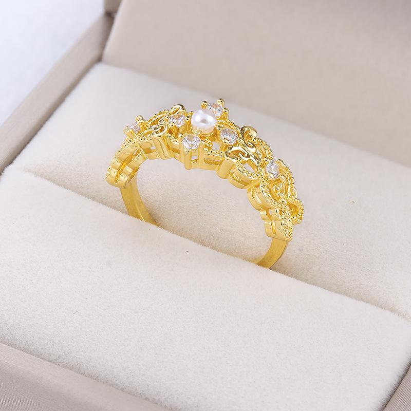 Light Luxury Jewelry Ring Vintage Hollow High Quality Boutique Jewelry for Ladies Attending Event Party Wedding Rings for Women