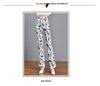 Green Floral Micro-Flare Pants - Autumn/Winter 2024 Body-Shaping Elastic Women's Long Pants